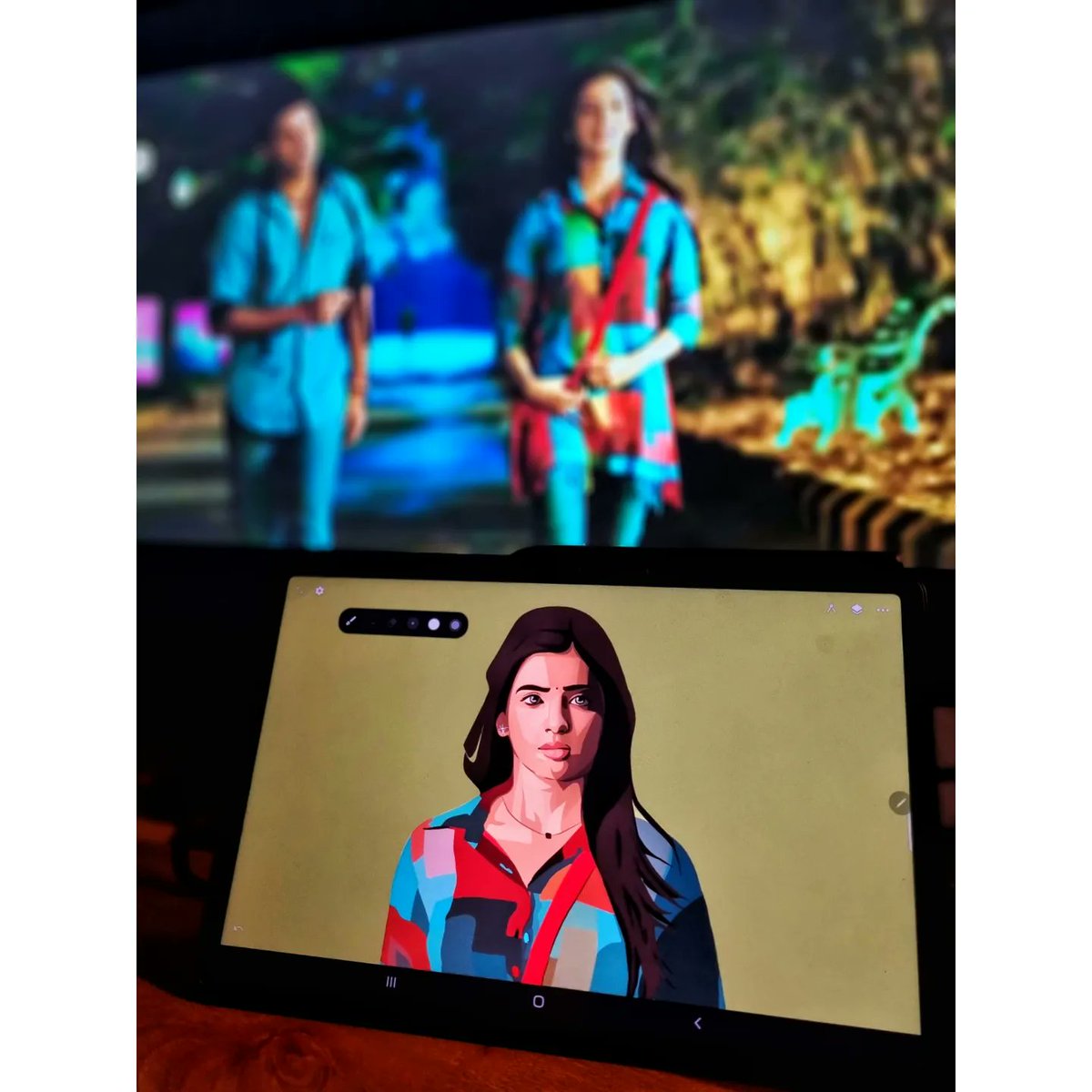 BavetheranS's tweet photo. 📸: Veesum velichathilae thugalaai naan varuven, 
Pesum vennilavae unakae ozhi tharuven..❤️🍃

artoftheday #art #artislife #artist #artistsoninstagram #artwork #artlover #artgallery #artstudio #digitalart  #bindhu #samantharuthprabhu #samantha #samanthafans #naanee 💞 https://t.co/zh01435OH6