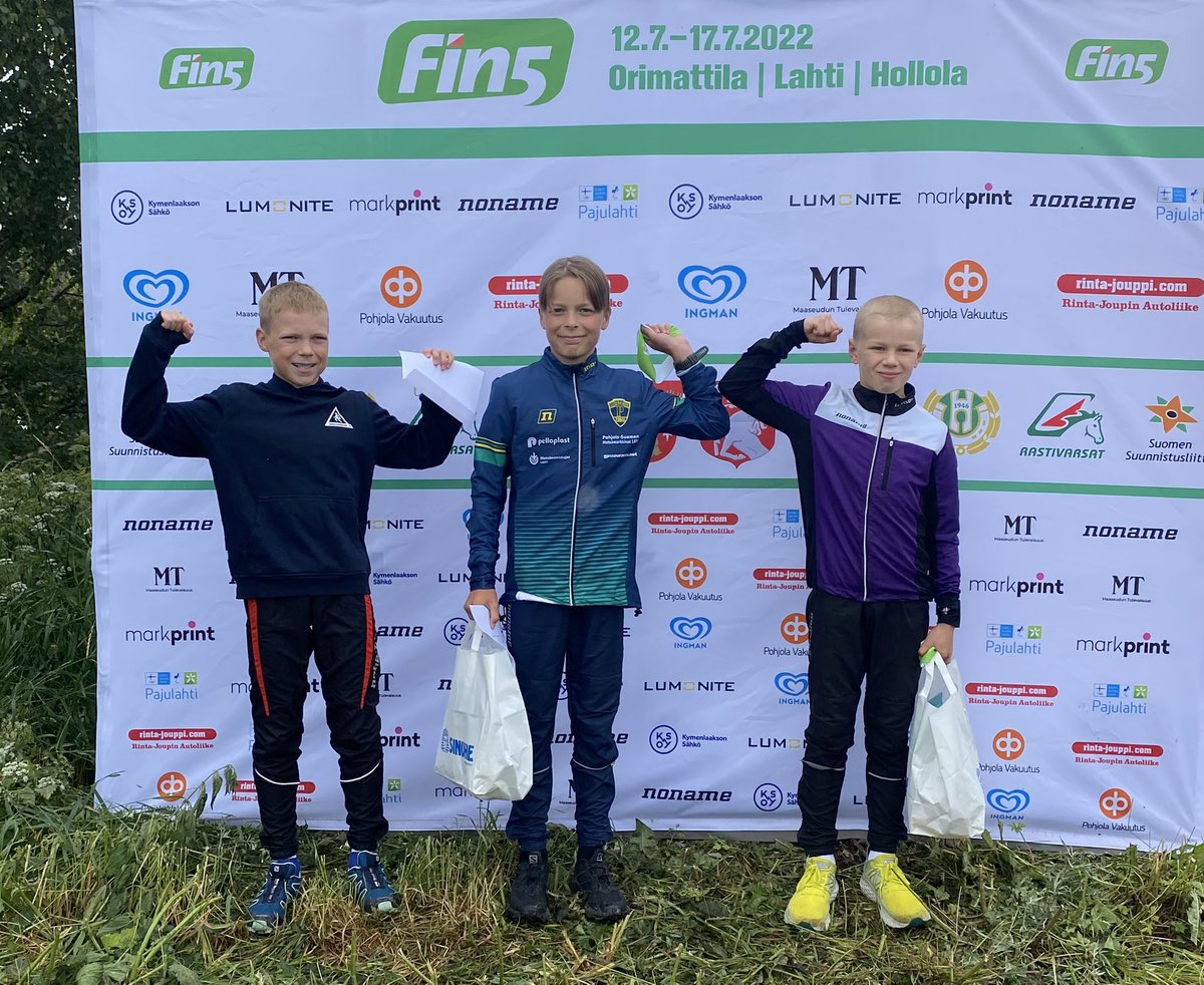 Fin5-rastiviikolta Lahden seudulta Ponnelle hienoa menestystä! Kasperille (H12) ja Lindalle (D35A) kokonaiskilpailun voitot. Antille (H40AL) osakilpailuvoitto ja Emilialle (D9RR) TOP3-sijoitus. Tulossivut: online4.tulospalvelu.fi/tulokset-new/f…