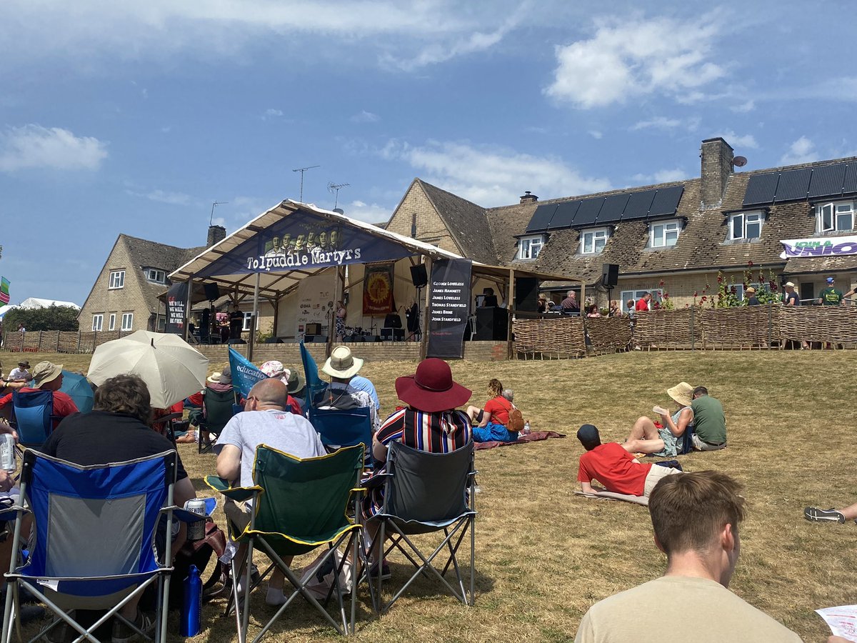 Tolpuddle Martyrs Festival - fabulous togetherness here 💪💪💪😍   <a href="/TolpuddleFest/">Tolpuddle Martyrs' Festival</a> <a href="/unisontheunion/">UNISON - UK's largest union</a> <a href="/UNISONSW/">UNISON South West</a> #tolpuddle #union#together #bekind #everyone