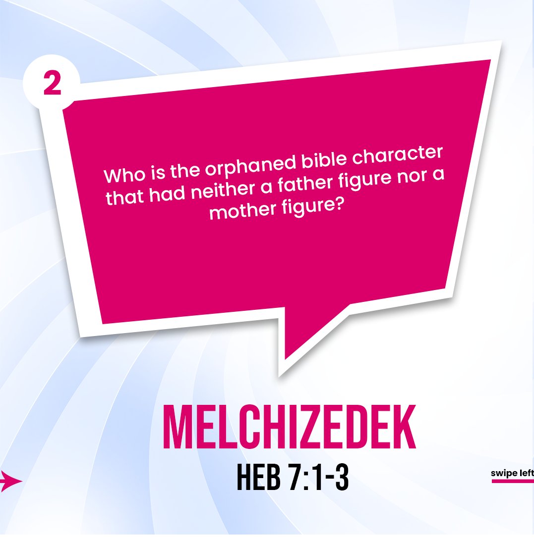 mfmgoc's tweet photo. Here are the answers and the winners of the Bible Riddle Challenge alongside their answers.
Congratulations to our winners, Your prizes will be sent to you within 24hours
#bibleriddles
#mfmgoc
#GatheringofChampions https://t.co/n1dBP9fk6S