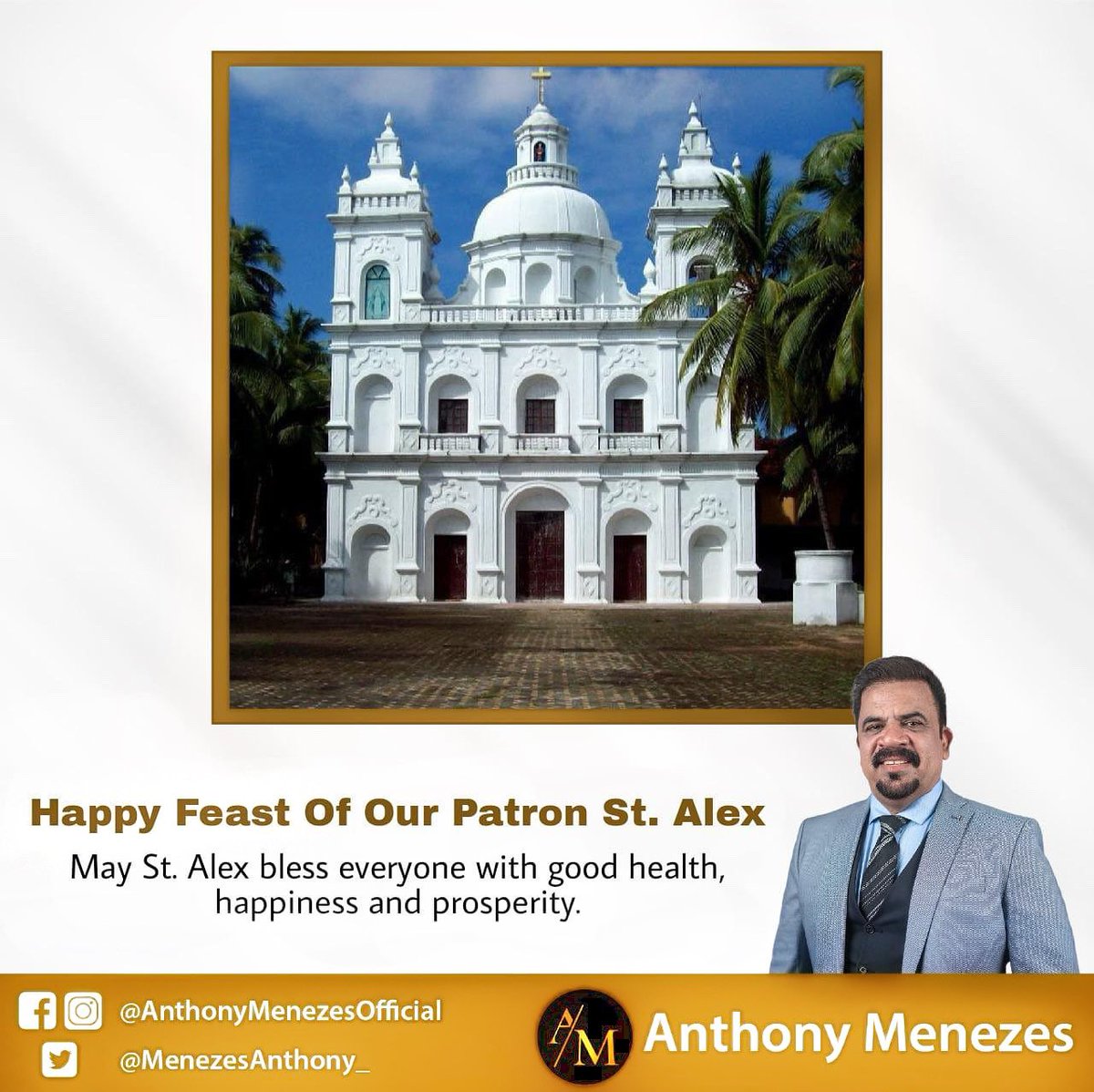 MenezesAnthony_'s tweet photo. Wishing all Calangutkars a Blessed Feast. 

#AnthonyMenezes https://t.co/zZTUnLdyqL