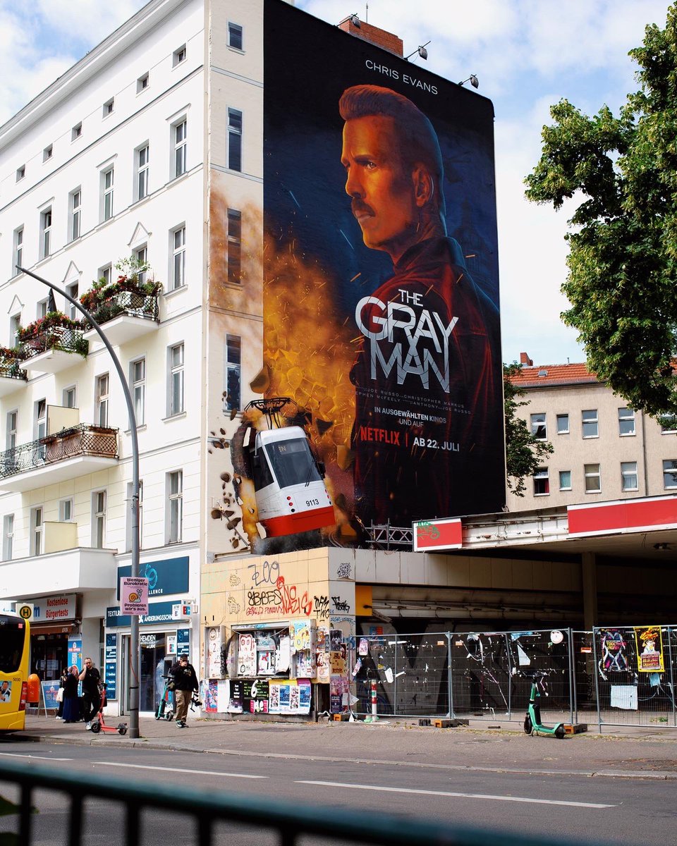 agenturxy's tweet photo. New work for @NetflixDE 💥 The tram from #thegrayman crashing through an entire building in #Berlin💥 A huge high five to our friends at #CONCRETECANDY for the support ✋ #ooh #netflix #agenturxy https://t.co/xG5oEZoiu4