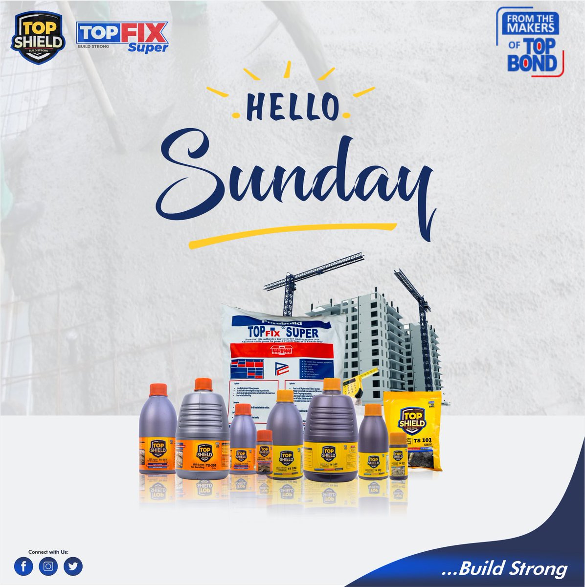 topshieldtopfix's tweet photo. Sunday are to prepare to for another new week. Hello Sunday please let he week be good to everyone on this page.

#Builders #engineer #Contructions #Nigeria #Molder #Jumia #Facebook #Jiji #Justrite #Shoprite #Lagos #Purechem #Building #Home #waterproofingcoating  #Nigeria https://t.co/dCjlK56mBR