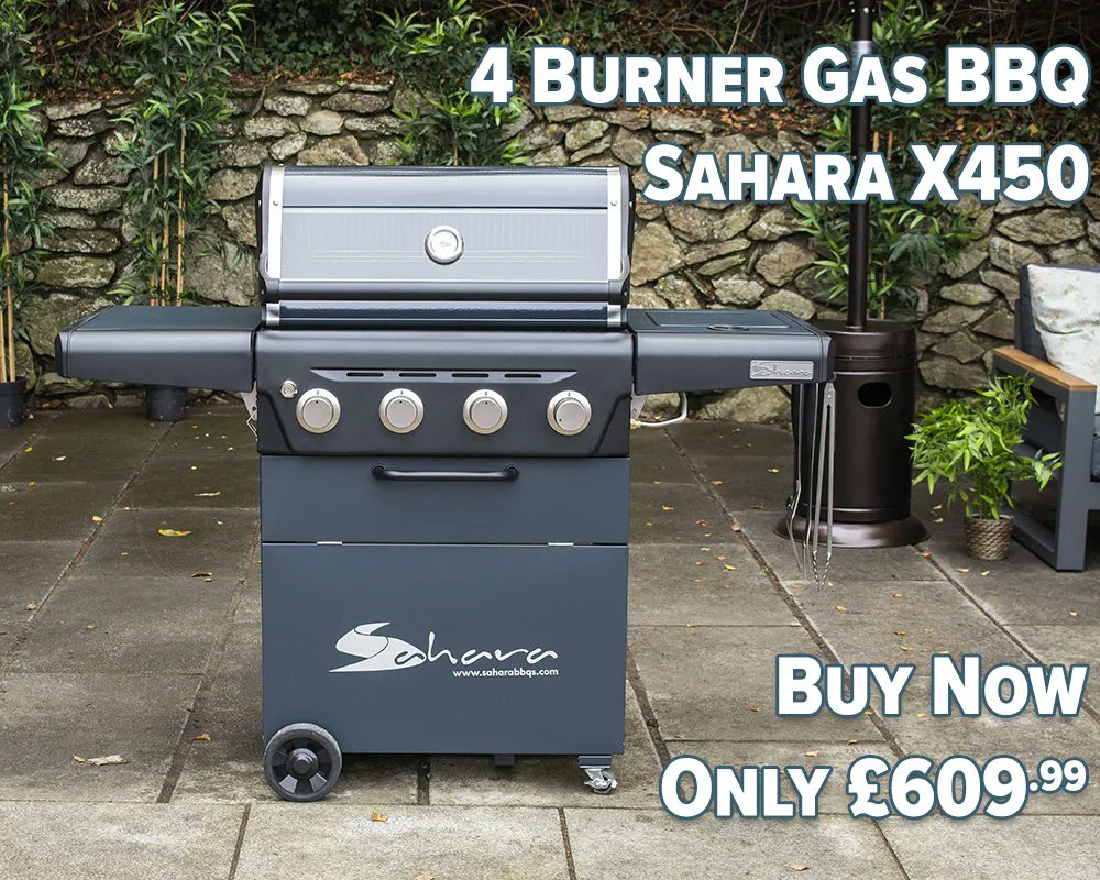 Sahara X450 4 Burner Gas BBQ
With Viewing Panel &amp; Side Burner
Buy Now - buff.ly/3PuMdi1