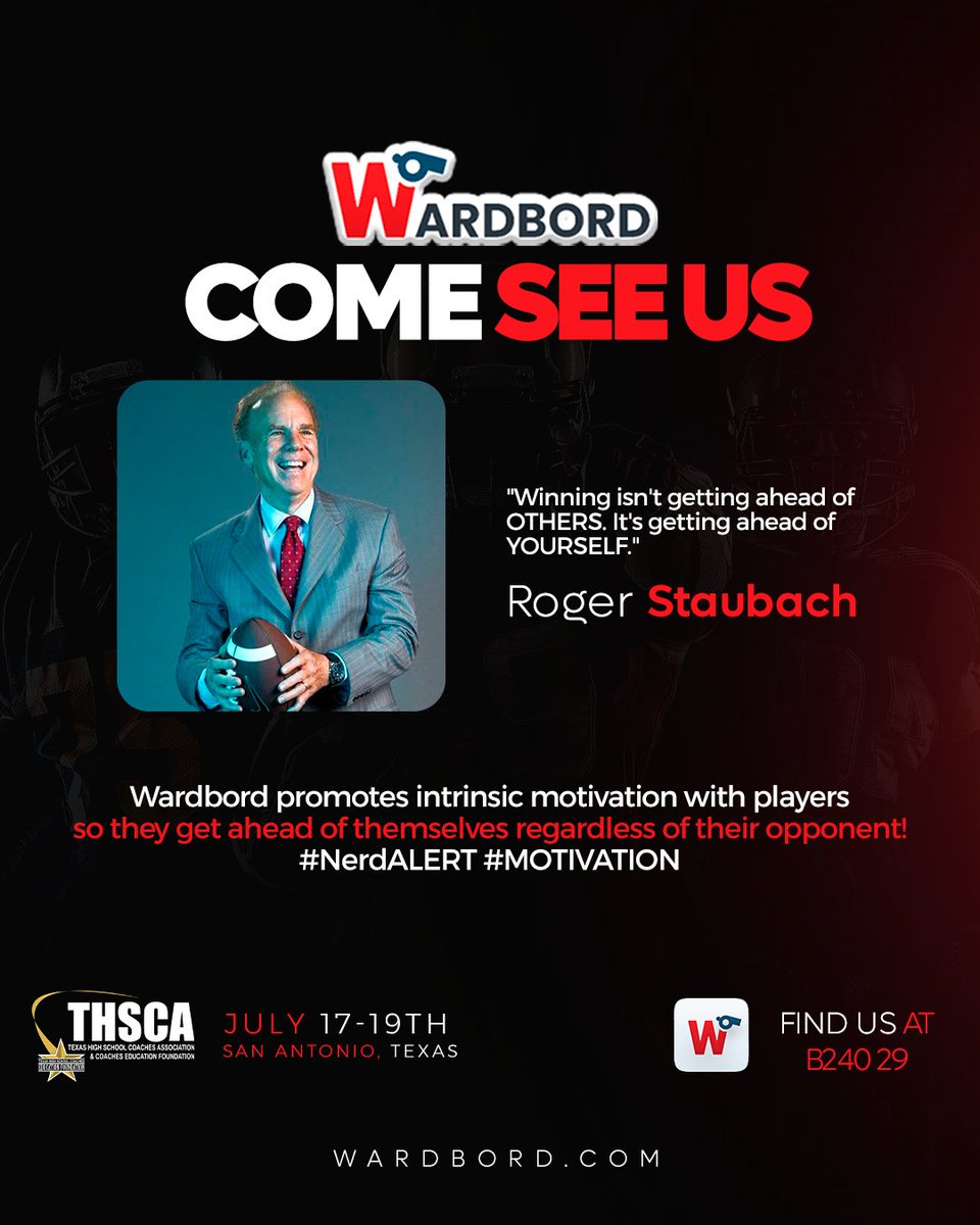 What is your team’s competitive learning advantage? COME LEARN ABOUT WARDBORD AT THSCA IN SAN ANTONIO JULY 17-19

#wardbord #thsca #highschoolfootball #txhsfootball