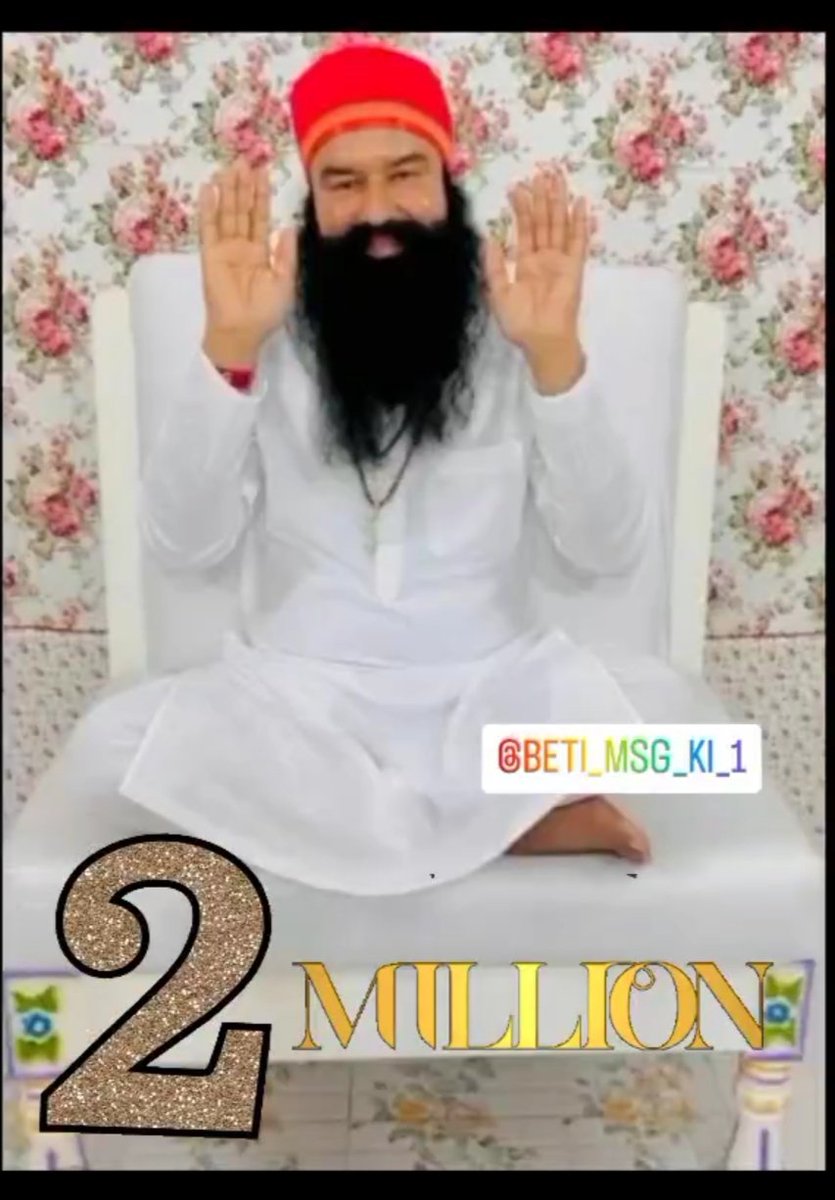 beti_msg_ki_1's tweet photo. The letest song of saint dr.#GurmeetRamRahim singh ji insan''paap chupa k punya dikha k''is spreading like fire in the🌎nd crossed 🥰. congratulations to #2MillionViewsOnMSGMelody #MSGMelody #SaintMSGsNewSong #dssnewupdates #SaintDrGurmeetRamRahimSinghJi ✨https://t.co/caSraC9Jbx https://t.co/Z0XzVUuc4Q