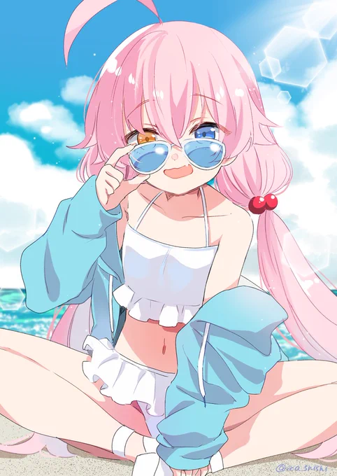 水着ホシノ #ブルアカ 