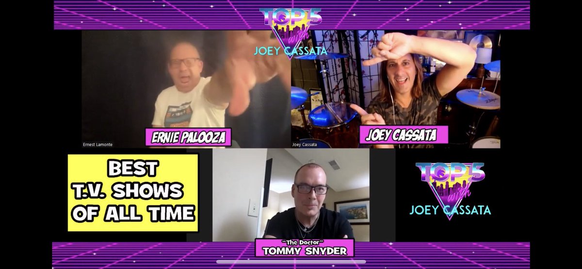 New Episode of Top 5 with Joey Cassata!
THE BOYS list their Favorite T.V. Shows of All Time.Joey tells the horrific tale of the 4th of July Massacre when Ernie visited. Alt. Episode title "SQUEALS &amp; SPLATTERS" find out why...
<a href="/SIOLoudcast/">Shout It Out Loudcast</a> <a href="/Podcastrockcity/">Podcastrockcity</a> 
youtu.be/rIy-00ccRU8