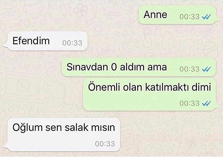 Sabahtan beri gülüyorum. #yks2022 #WhatsApp