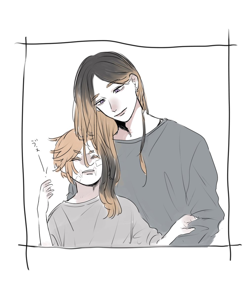 matugorounohige's tweet photo. 年齢差蘭春の落書き⋯ https://t.co/O6ZMnRcbnh