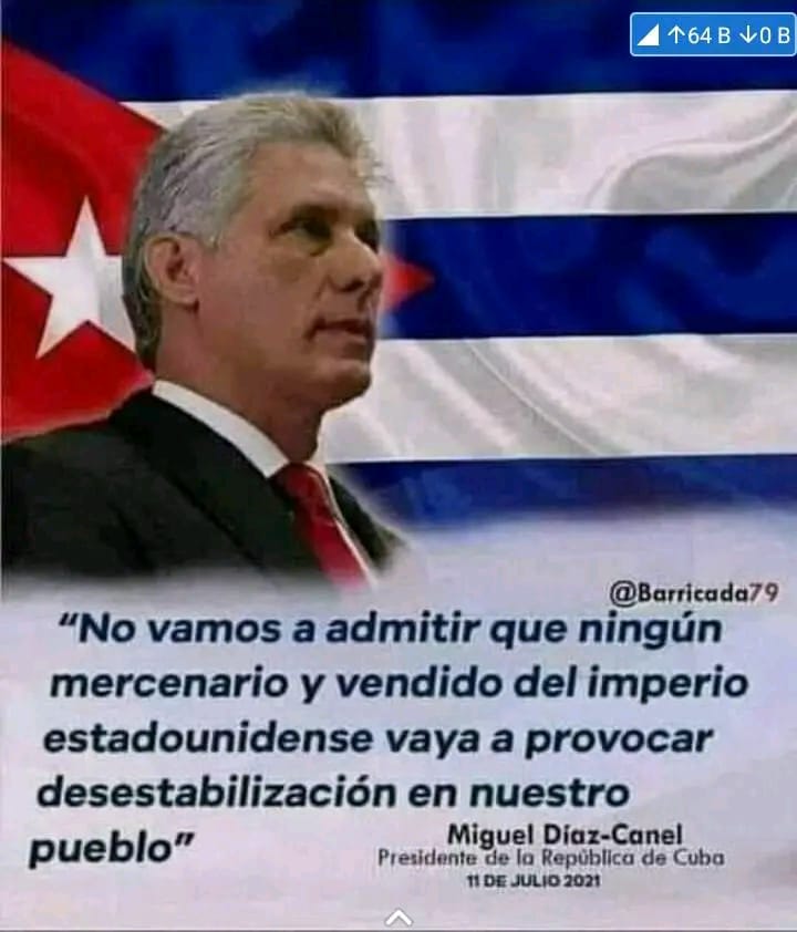 Escuchaste gusii
#CubaPorLaPaz 
#CubaEsAmor