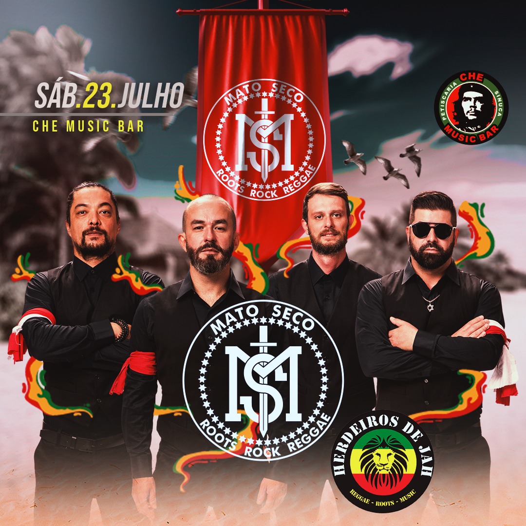 Sábado, dia 23/07, pela 1ª vez no Che Music Bar, a banda paulista MATO SECO, uma das maiores bandas de reggae do país chega à Aracaju para fazer aquele showzaço raiz. A noite fica completa com os sergipanos da Herdeiros de Jah!