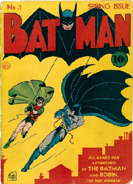 1939年5月ディテクティブコミック(後のDC)にバットマン初登場 ビル