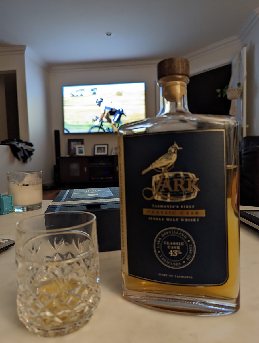 Celebrating Bling's win with a classic Aussie liquid snack. #sbstdf #couchpeleton #lark