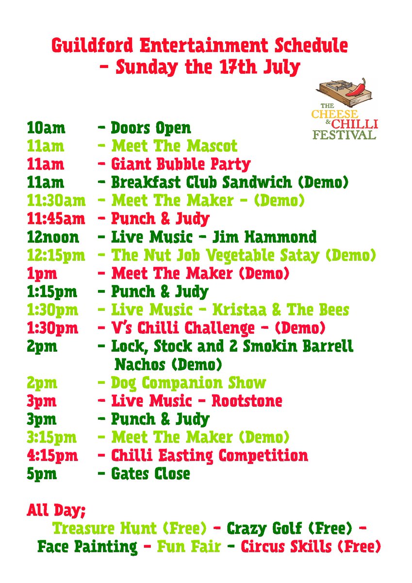 We're having #familyfuntime @cheesechillifest #guildford. Here till 5 pm tonight. Kids under 15 free entry with an adult #livemusic #entertainment #chilli #cheese #beertent 🥂😎🍺🧀🌶