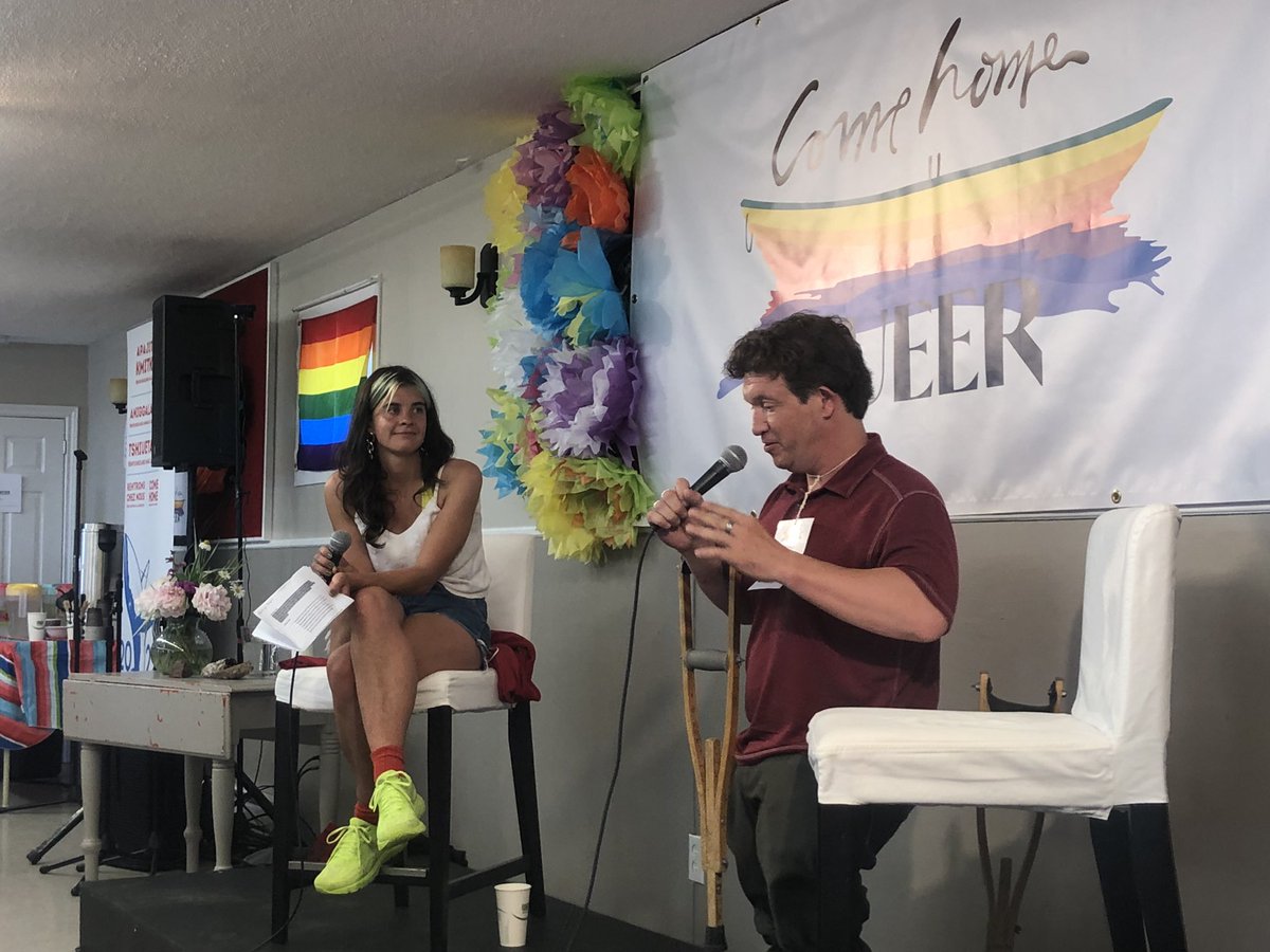 RoseSusanrose's tweet photo. Beautiful weekend of Rainbows @ComeHomeQueer And another concert tonight with the person who touched all souls last night @kellieloder @Yellowbellybrew is delicious #nl #explorenl #Pride2022 @Memorial_INTL @ACAntleNL @Pride @CoastCottagesNL @BreakwaterBooks https://t.co/kahxuDjiTP