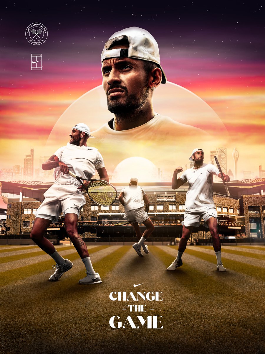 SentiveJ's tweet photo. "Change the Game" - @NickKyrgios 🌅 https://t.co/zUTcmrPohw