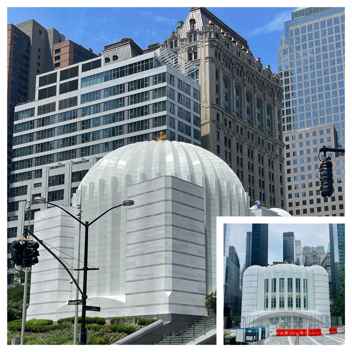 PJMECHANICAL_NY's tweet photo. St. Nicholas Greek Orthodox Church and National Shrine at the WTC is close to completion. With finishing touches being addressed, lower Manhattan welcomes this ICONIC structure, adjacent to the 9/11 memorial. #StNicholas #WTC #PANYNJ #PJMechanical🇺🇸 #DeltaSM🇺🇸 https://t.co/lC3mYJmU9H