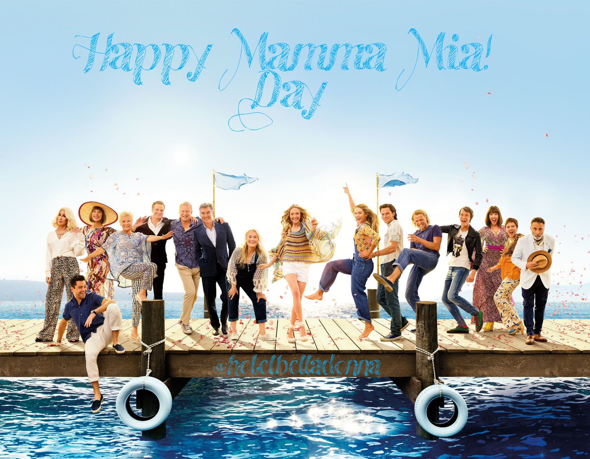 Villa__Donna's tweet photo. Hey! Get ready for the dances, today is Mamma Mia! Day take the opportunity to watch Mamma Mia! and Mamma Mia! Here We Go Again, to take a dip Greece!!! 💃🏼🎉🤗❤️
#mammamiamovie #mammamiaday #mammamiaherewegoagain #mammamia2 #greece https://t.co/cDDUNFYNDK