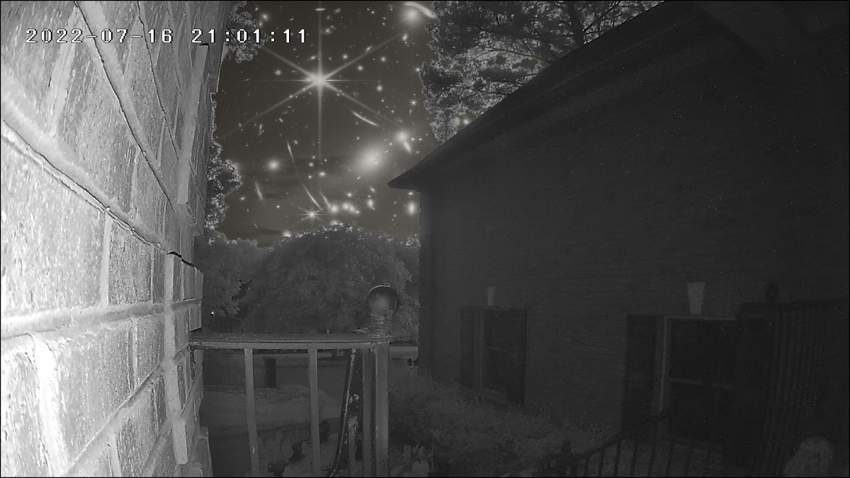 My view from my doorbell live view last night...😉