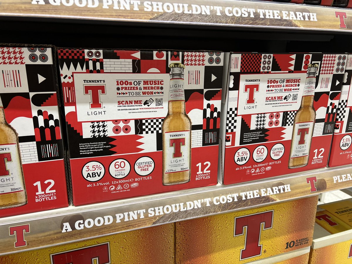 agendascotland's tweet photo. The power of brands driving #sustainability brought to life by Scotland’s iconic @TennentsLager & @TheVeganSociety approved Tennents Light. As @ScottishEPA Sustainable Growth Agreement lead this is great to see. 👏👏 #LivingYourValues #NetZero #ScotlandIsNow #Zerowaste https://t.co/HSUrTC2huu