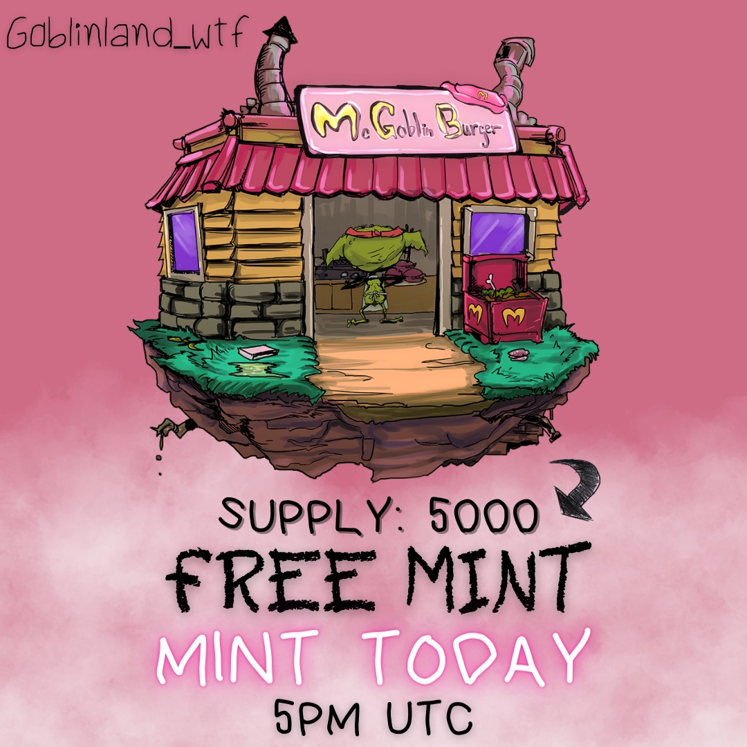 Goblinland_wtf's tweet photo. 🚨Last Chance to be Blacklisted🚨 

⚡️Flash Giveaway 60min⚡️
10 Blacklist🏆

✅Follow @Goblinland_wtf
✅Put a land in your profile picture
✅Add Goblinland next to your name
✅Like, RT &amp; Tag 3 friends

#NFTgiveaway #NFTcommunity #MintOfTheDay #FreeMint https://t.co/EDO3QV34Y7