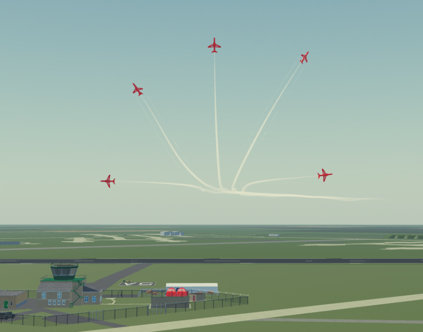 RBLX_RedArrows's tweet photo. Ladies and Gentlemen, Boys and Girls, the Red Arrows are back! 

Expect lots more activity, we're back in business for the 2022 Display Season! https://t.co/CTT6MLZgsb