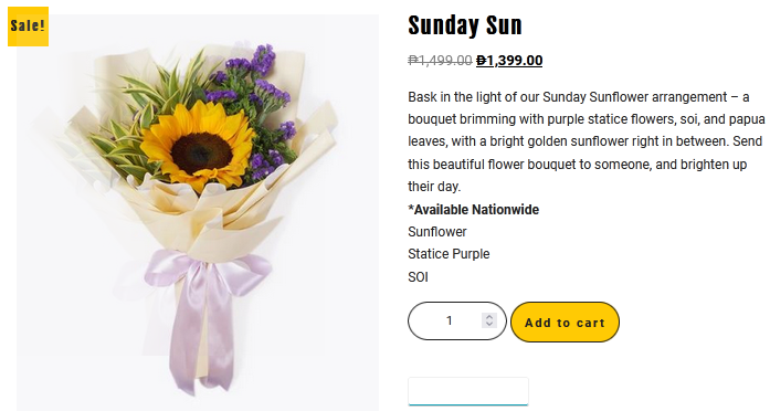 Sunday Sun - FLOWERSHOPPH.COM Bask in the light of our Sunday Sunflower arrangement flowershopph.com/shop/sunday-su… #flowershopph1