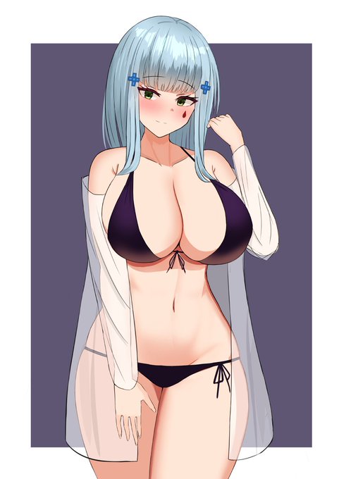 「指揮官、今度の海水浴ですが、こちらの水着はいかかでしょうか。よく似合ってる?ありがとうございます。」
「では、このままベッドに行きましょうか…♥」 