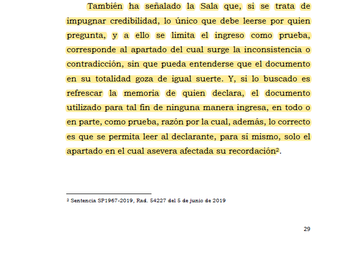 Melovides's tweet image. Impugnación de credibilidad, lo único que ingresa como prueba, corresponde al apartado de la inconsistencia o contradicción. Refrescar memoria, el declarante puede leer solo el apartado que no recuerda. Informes de policía judicial. bit.ly/3RGzHOf