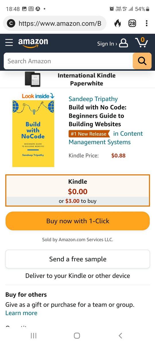 sndtrp7's tweet image. My book #BuildwithNoCode is currently #1 in Content Management Systems - new releases and #21 in best sellers on @AmazonKindle.
Thank you for all the support.
Link - amazon.com/Build-No-Code-…
#NoCode #WordPress