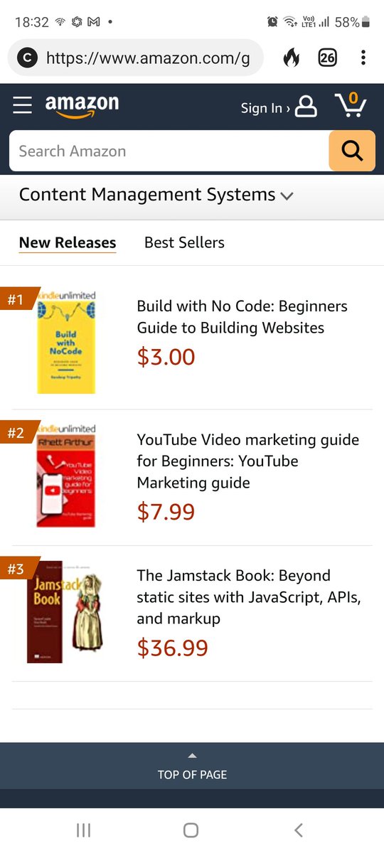 sndtrp7's tweet image. My book #BuildwithNoCode is currently #1 in Content Management Systems - new releases and #21 in best sellers on @AmazonKindle.
Thank you for all the support.
Link - amazon.com/Build-No-Code-…
#NoCode #WordPress