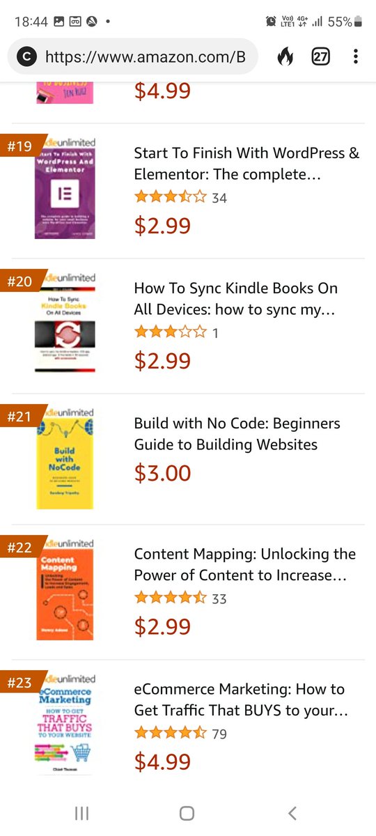 sndtrp7's tweet image. My book #BuildwithNoCode is currently #1 in Content Management Systems - new releases and #21 in best sellers on @AmazonKindle.
Thank you for all the support.
Link - amazon.com/Build-No-Code-…
#NoCode #WordPress