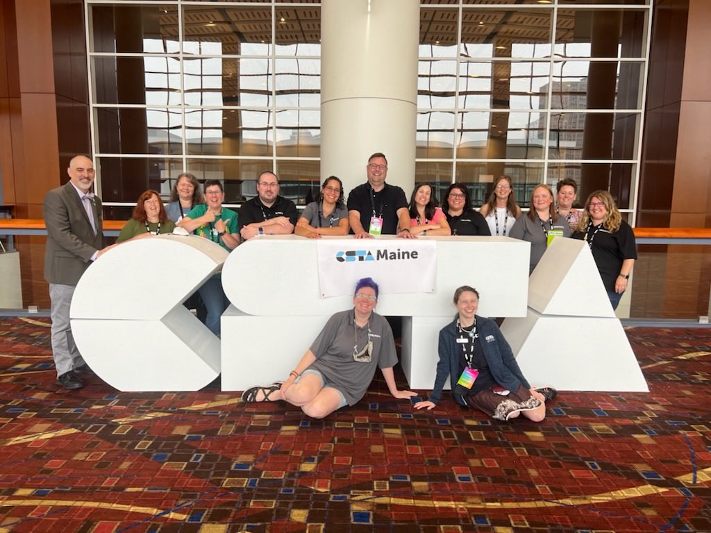 projectlogin's tweet photo. A great group of CS educators represented Maine at #CSTA2022 this year! Excited to help support all of them expand computer science access and opportunities in our state. #CSforME #CS4Maine #maineteachescs https://t.co/cEQjve2w8O