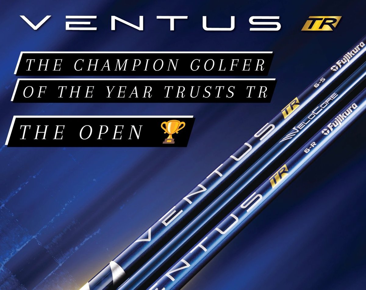 FujikuraOnTour's tweet photo. The winner of #TheOpen trusts #ventus TR in driver and 3 wood! https://t.co/0s8Sjk6MAu