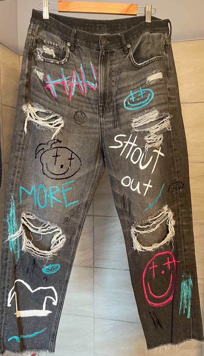 moonlit_jin's tweet photo. So I made some pants for Hobipalooza...looking at them I might have gone overboard 😂😂😂😂😂😂 https://t.co/myEYj6kEzd