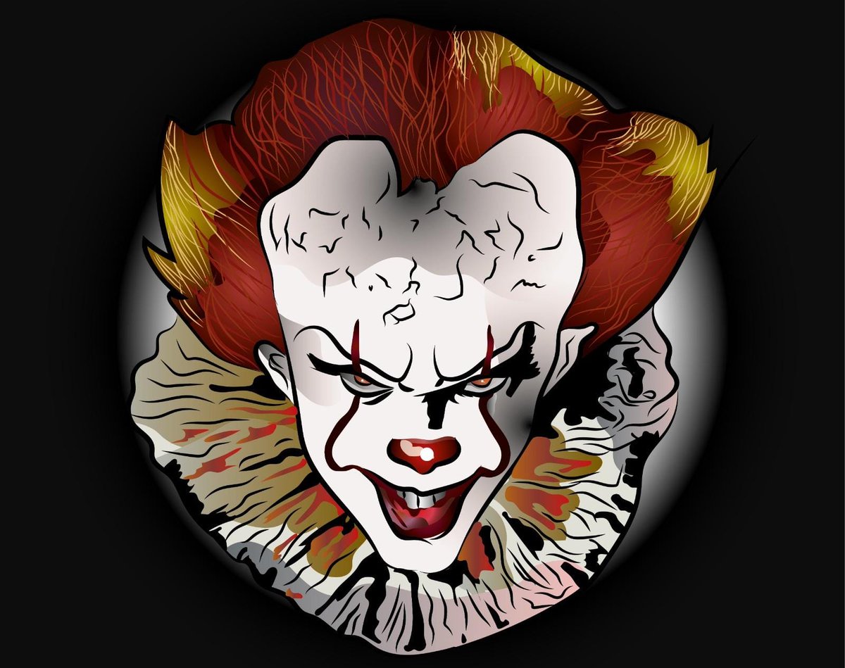 Henerao2's tweet photo. #pennywise illustration trying 
#illustration #art #digitalart #artwork #NFTGiveaway #nftphotography #Illustrator https://t.co/WUaOmWtLJg