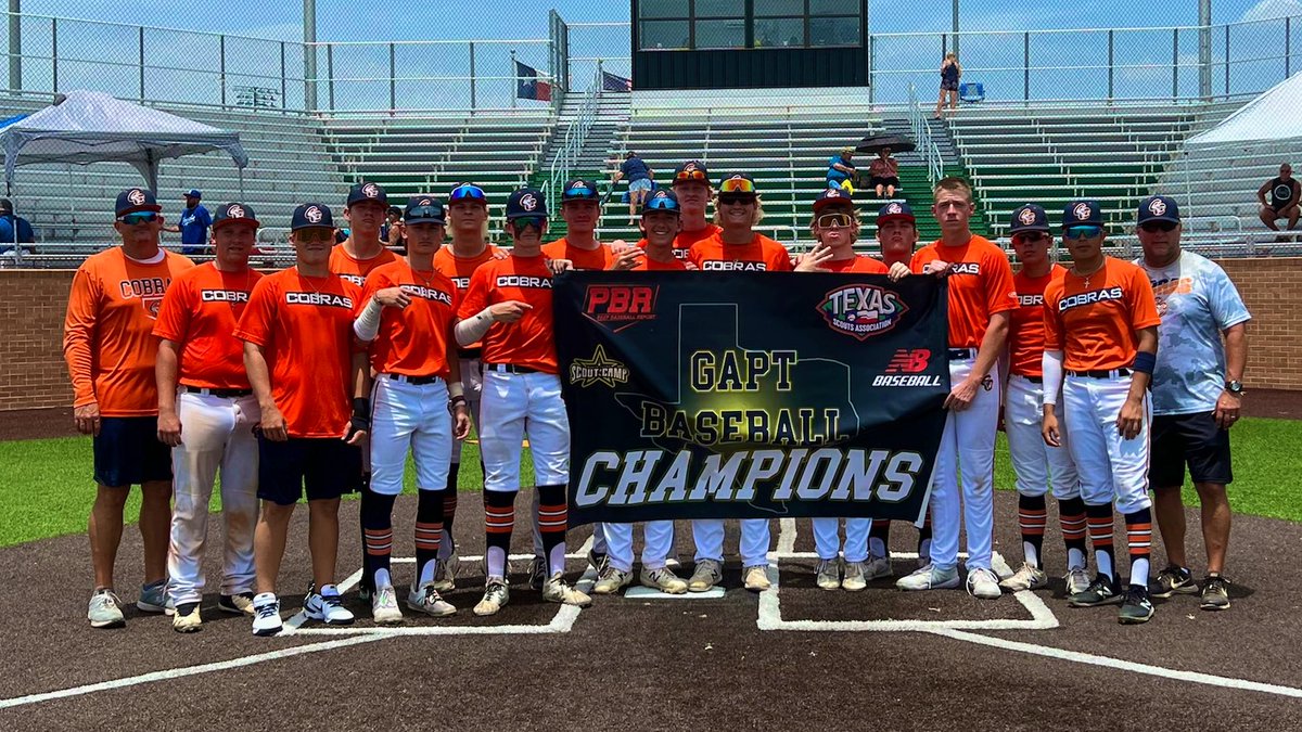 GAPT Baseball (@gapttournaments) on Twitter photo Congratulations to the Cooperstown Cobras Kleckner as your 15/16U Divison GAPT New Balance Champions! Great weekend for these young men. Awesome job by runner-up NTX Gators as well!
<a href="/follow_cobras/">Cooperstown Cobras</a>
<a href="/NB_Baseball/">New Balance Baseball</a>
<a href="/GAPTTournaments/">GAPT Baseball</a> Congratulations to the Cooperstown Cobras Kleckner as your 15/16U Divison GAPT New Balance Champions! Great weekend for these young men. Awesome job by runner-up NTX Gators as well!
<a href="/follow_cobras/">Cooperstown Cobras</a>
<a href="/NB_Baseball/">New Balance Baseball</a>
<a href="/GAPTTournaments/">GAPT Baseball</a>