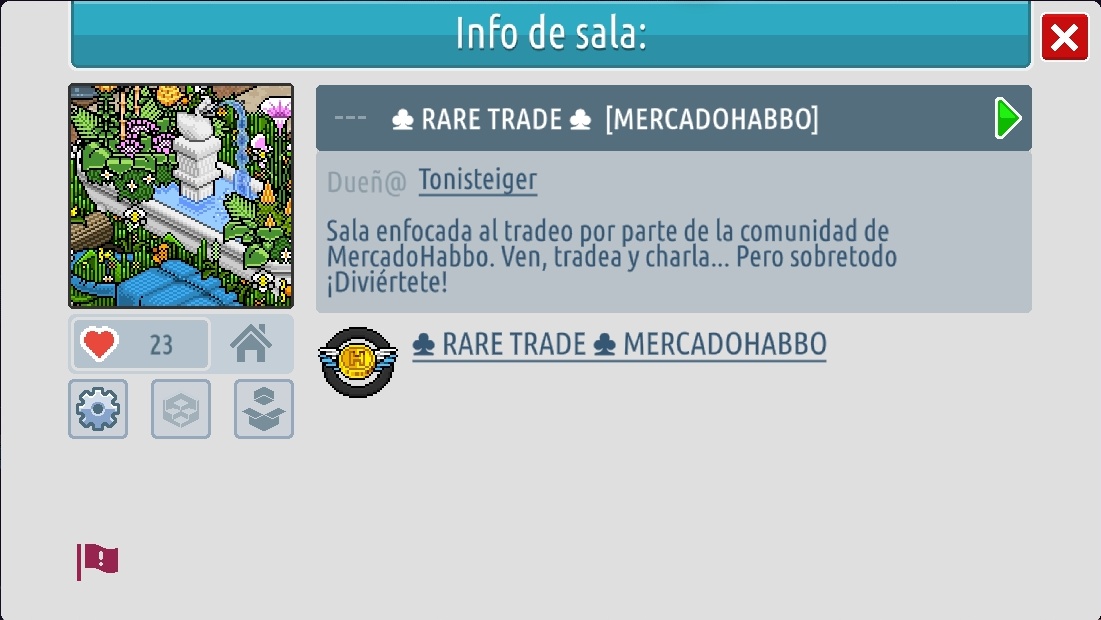 TonisteigerHB's tweet photo. Should let events be placed in other rooms where you have ADM in the group. Duckets have become quite limited with the Unity version, so among administrators we can help organize events.

#HabboAndroidBeta #HABBO @Habbo @ESHabbo https://t.co/tC7GZDmh7R