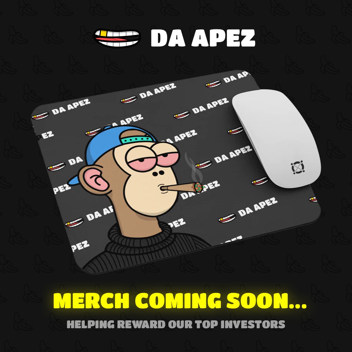 🚨🎽 Did some say Merch? 🎽🚨

More to come in the next few weeks... 🔥 #Elrond #Merch 

What items would you like to see your Apez on? 🐒🌴