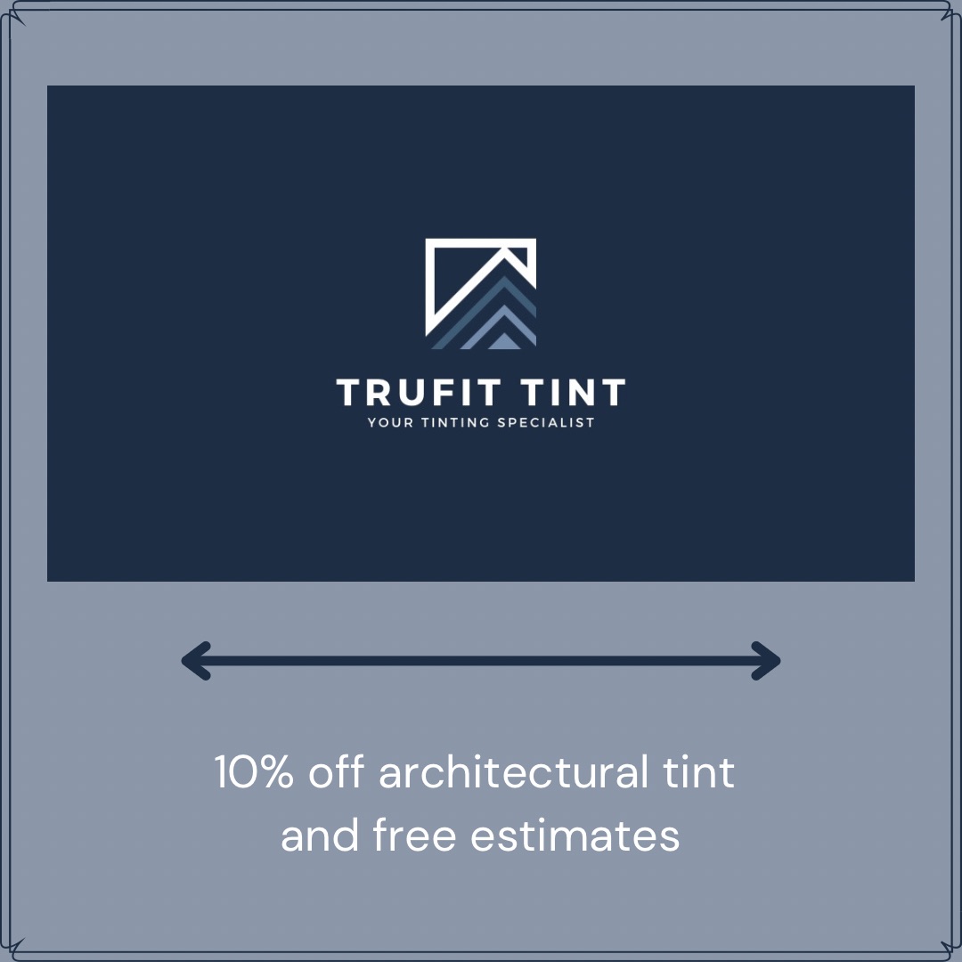 BiGDiscountClub's tweet photo. Help keep the temps down and stop fading from the sun in your home or work space with architectural tint from our partners at Trufit Tint. Show your BG Discount Club membership card and receive 10% your fee. 

#trufit #windowtint #summer #smallbusiness #local #bgdiscountclub https://t.co/MroqJv6yEh