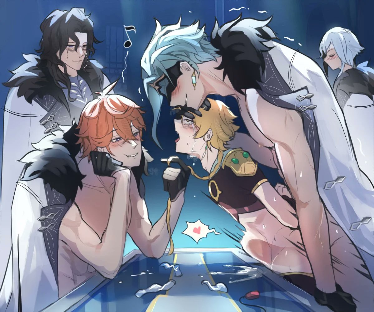 ⠀⠀⠀ 
⠀⠀⠀ Aether would never imagine a possessive guy like Tartaglia would invite him to the Harbingers Headquarters to show them how charming Aether really is.

⠀⠀⠀ #SeductiveSunday
⠀⠀⠀