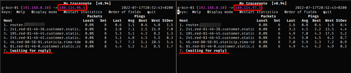 <a href="/movistar_es/">Movistar España</a> <a href="/o2es/">O2 España</a> no sé con quién contactar porque soy de O2 pero la red es de Movistar pero bueno da igual, el caso: no puedo acceder a ciertos sitios que usan la red de Cloudflare, concretamente aquellos que resuelven a las IPs 188.114.96.5 y 188.114.97.5
