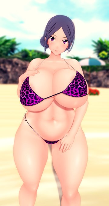 普段地味な和服だが海に行く時はすっごいドスケベな水着きてくるおばさん好き 