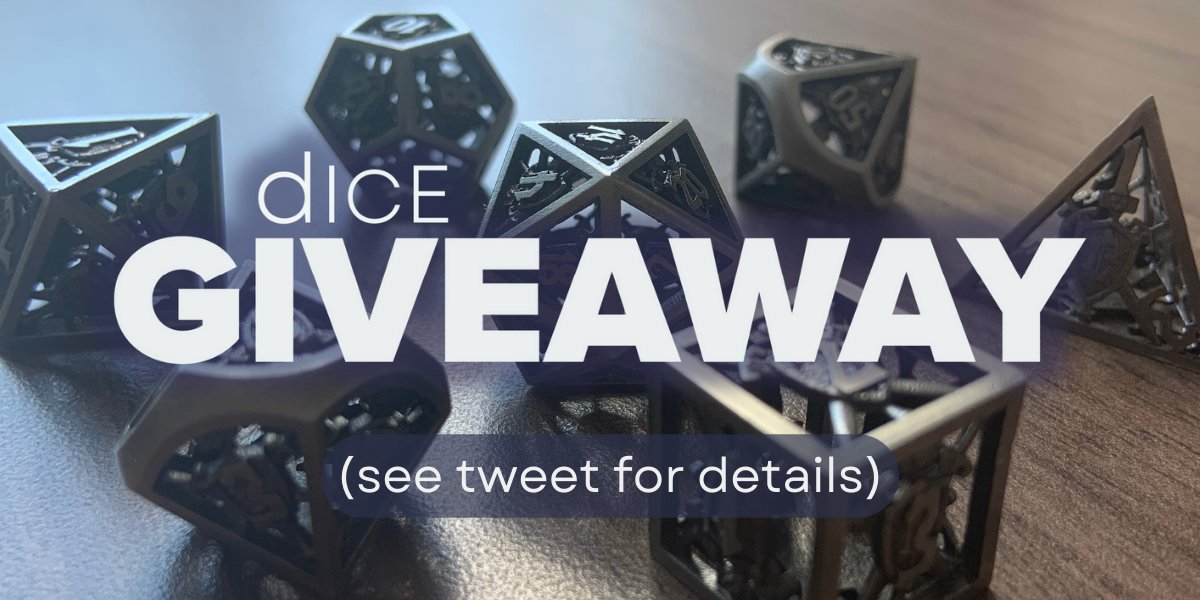 dNoDice's tweet photo. The final #giveaway (for this weekend) means you could win this gorgeous #metaldice set from #firestormcards. They’re metal! And hollow! With Shields!

To win⁠:
- Follow us on Instagram or Twitter⁠
- Like the original post⁠
- That's it!
⁠
*Deadline July 19th, 4PM (BST)*⁠ https://t.co/1cZeSuvLPM
