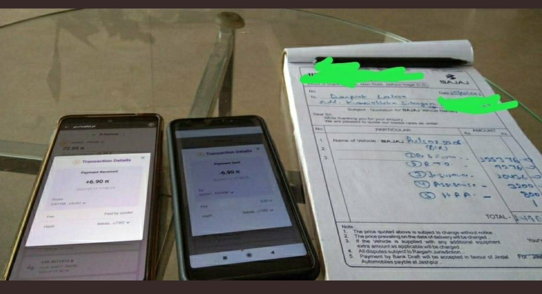CryptoPi0neers's tweet photo. I saw such great transaction🎉 in my country also. In India🇮🇳. Feeling very proud for this.😍 He Purchased New bajaj pulser Bike🏍️ at 6.90π, Concessions Price Rate $314.14=1π.☺️
#PiNetwork #P2E #india #Pipayments
Like💖 RT🔄 and follow me🤗
Invitation code:-Rajni99(for joining) https://t.co/DfJOhXHyfA