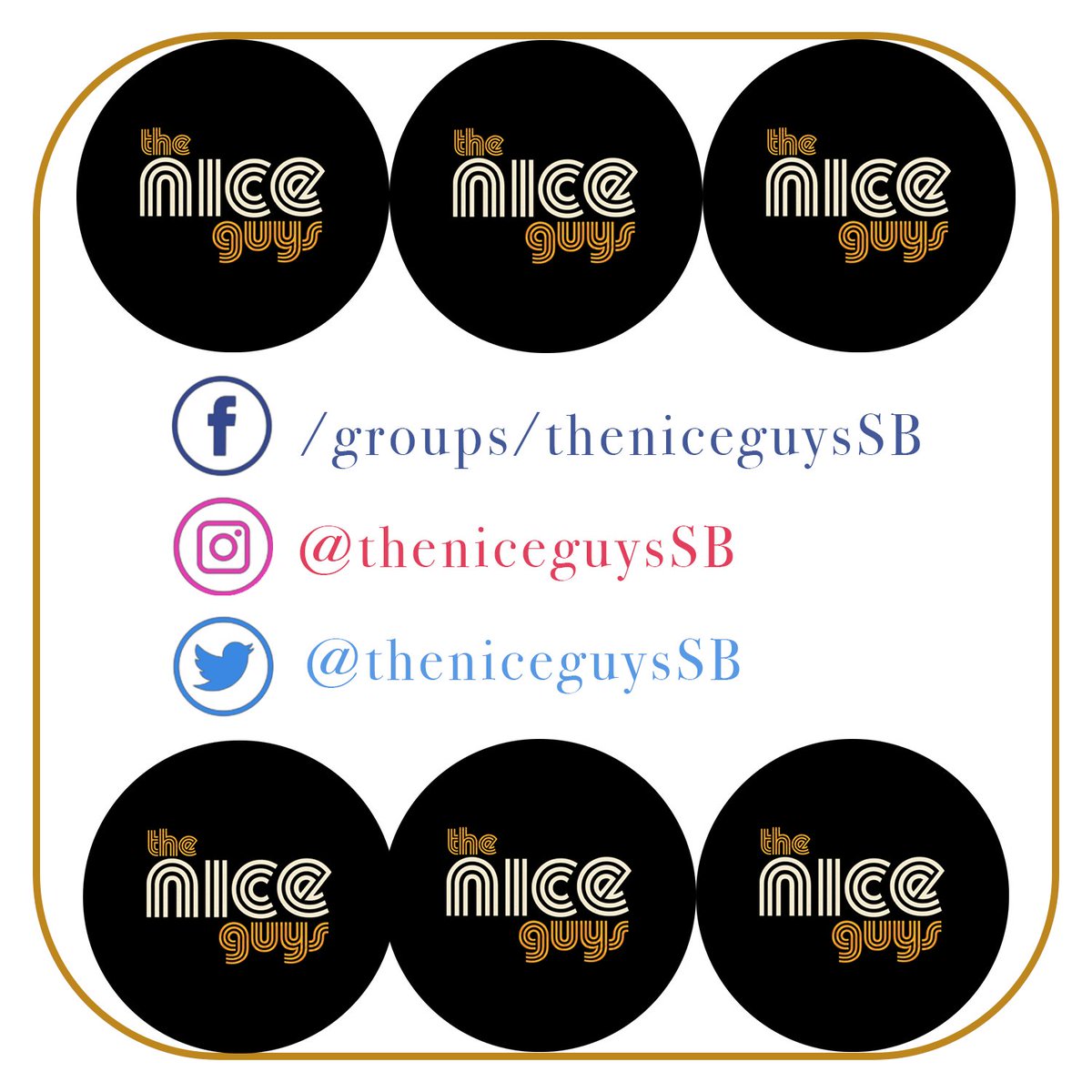 TheNiceGuysSB's tweet photo. Want to get more TNG content? Follow us on all our social media pages! https://t.co/y1GYHxMRMX