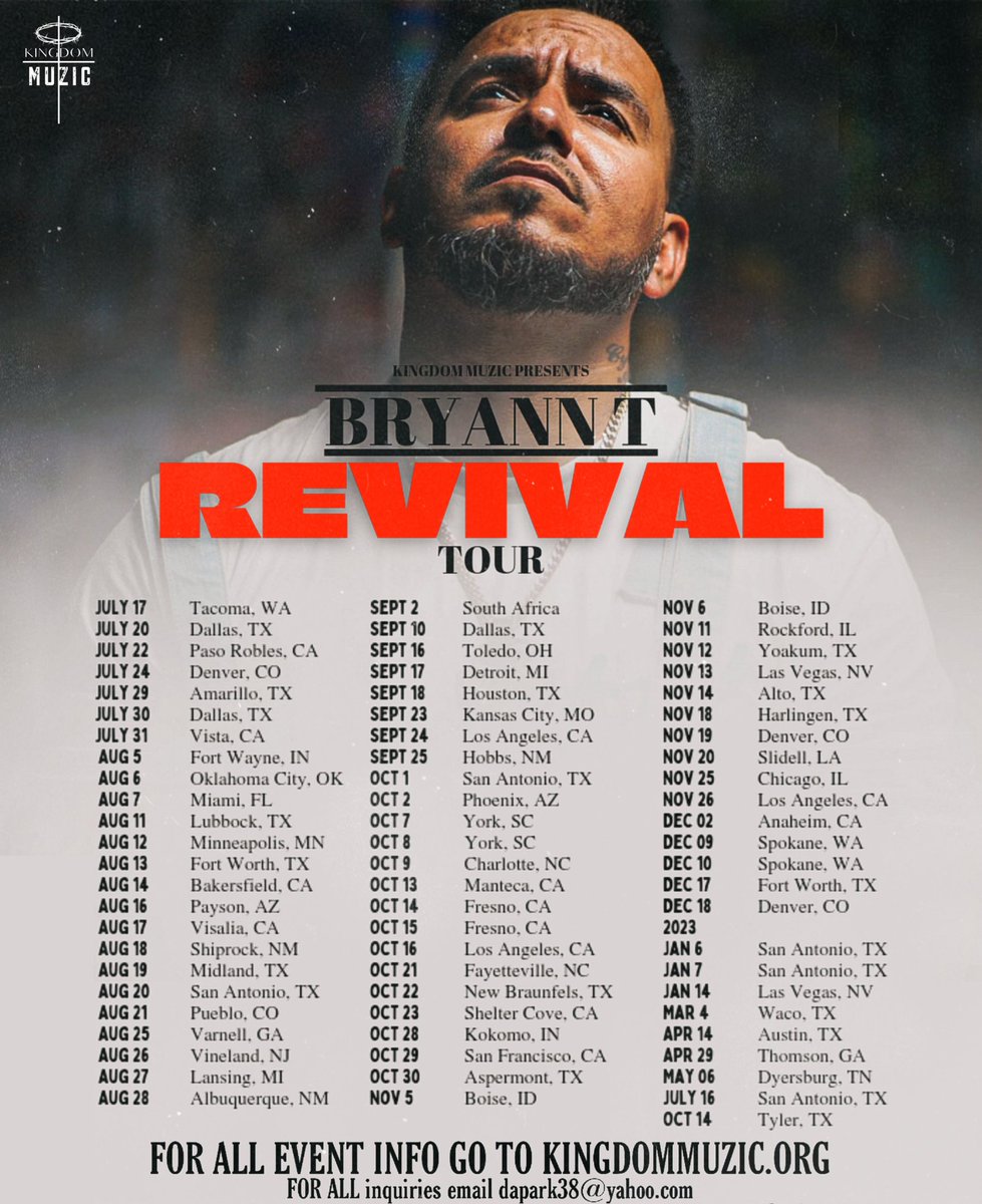 Millions reached. Big events and big deals turned down. Only 1 goal: reach the lost with the gospel of Jesus Christ.

God is sifting His church. The fruit is souls. We want to partner in Revival. See you soon! #KingdomMuzic #revival