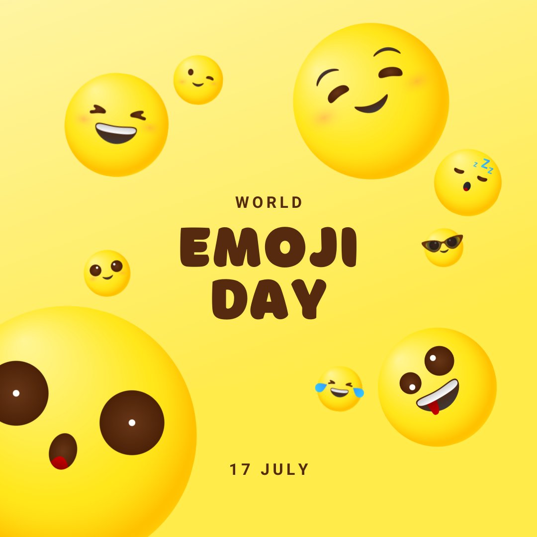 vlh815's tweet photo. Celebrating World Emoji Day!

Have a great Sunday!

#worldemojiday #emojiday #july #happy #smile #emotions #great #wonderful #sunday #world #emoji #day https://t.co/xjYT50NRdq