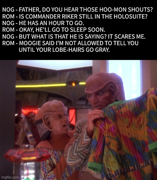 Lots47's tweet photo. #deepspaceninememes #commanderriker #tngmemes #startrekmemes #ds9memes #rom #nog #quarksbar https://t.co/14HbC5Qfvu